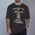 Beagle Beware Of The Mistress Beagle Tシャツ 彼への贈り物
