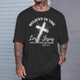 Believe In The Lord Jesus And You Will Be Saved Christian T-Shirt Gifts for Him