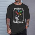 Building Connection Astronaut Autism Tシャツ 彼への贈り物