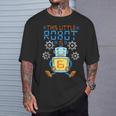 Camisa De Cumpleaños De Robot Para Niño 6º Robot Fiesta De Cumpleaños Camiseta unisex Regalos para él