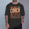 Coach Definition コーチtシャツ 男性用 面白いコーチ 長袖tシャツ Tシャツ 彼への贈り物