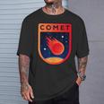 Comet コメット 宇宙 スノーボール 宇宙 トラベラー 隕石 コメット Tシャツ 彼への贈り物