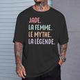 Copine Humour Cadeau Personnalisé Prénom Jade T-Shirt Cadeaux pour lui