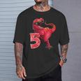 De 5º Cumpleaños DinoRex 5 Años Dinosaurio Camiseta unisex Regalos para él