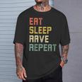 Eatleep Rave Repeat Edm テクノ Tシャツ 彼への贈り物