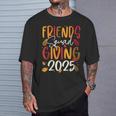 Friends Squad Giving 2025 Autumn Fall Thankful Thanksgiving T-Shirt Gifts for Him