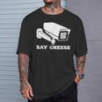 ay Cheese 監視防犯カメラ Tシャツ 彼への贈り物