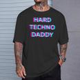 Hard Techno Daddy Edm Electro Music Festival Dad Father Rave Tシャツ 彼への贈り物