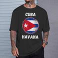 Havana Cuba -Ouvenirs De Drapeau Cubain Rétrointage T-Shirt Cadeaux pour lui