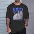 Huh ファニーダンクキャットミーム 女性&男性向け ヒンジなし グーフィーキャット Tシャツ 彼への贈り物