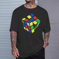 Impossible Rubik Rubix キューブポケット レトロ ゲームボーイ Tシャツ 彼への贈り物