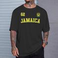 Jamaica 62 2024 年独立記念日ジャマイカ国旗ジャージ 長袖tシャツ Tシャツ 彼への贈り物