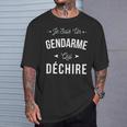 Jeuis Un Gendarme Qui Déchire Idée Cadeau Rigolo Gendarme T-Shirt Cadeaux pour lui