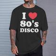 I Love 80S ディスコミュージック レトロディスコ Tシャツ 彼への贈り物