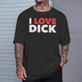 I Love Dick Gay Pride ギフト Tシャツ 彼への贈り物