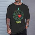 I Love Gmo ラウンドラインデザイン Tシャツ 彼への贈り物