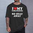 I Love My Girlfriend I Love My Girlfriendotay Away Tシャツ 彼への贈り物