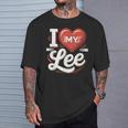 I Love My Lee 名前 Lee Tシャツ 彼への贈り物