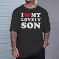 I Love My Lovelyon 愛しい息子を愛しています Tシャツ 彼への贈り物