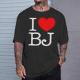 I Love ハート Bj Tシャツ 彼への贈り物