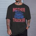Mother Trucker Mom Of Boys Monster Truck Mom Mama Racing T-Shirt Gifts for Him