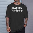 Nom Personnalisé Harley Asl Teacher Deaf T-Shirt Cadeaux pour lui