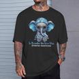 In November We Wear Blue Elephant Diabetes Awareness T-Shirt Gifts for Him