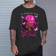 In October We Wear Pink Breast Cancer Awareness Black Women T-Shirt Gifts for Him