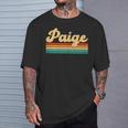 Paige Nombre Retrointage Camiseta unisex Regalos para él