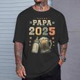 Papa 2025 Padre Primerizo Papá Joven Papá Primerizo Camiseta unisex Regalos para él