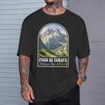 Recuerdo Deiaje Retro Del Parque Nacional De Los Picos De Europa Camiseta unisex Regalos para él