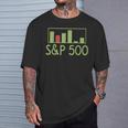 S&P 500 アメリカ株インデックス証券取引知識財務 Tシャツ 彼への贈り物