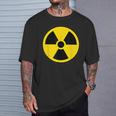 Símbolo De Peligro De Radiación Biohazard Nuclear Camiseta unisex Regalos para él