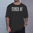 Sober Afobriety アルコールフリー グランジ Tシャツ 彼への贈り物