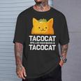 Tacocatpelled Backwards Is Tacocat ファニータコスキャットギフト Tシャツ 彼への贈り物
