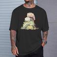 おもしろ爬虫類 かわいいトカゲ ヤモリ 動物 長袖tシャツ Tシャツ 彼への贈り物