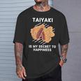 かわいいたい焼き料理は幸せの秘密 たい焼き好き。 Tシャツ 彼への贈り物