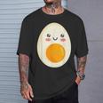 ゆで卵 朝食用卵 Tシャツ 彼への贈り物