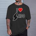 アイラブ・Sado 佐渡島 地図（I Love ハート）【47都道府県】Jimo-T ジモティ お土産 面白 Tシャツ 彼への贈り物