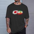 イランと日本一緒、半分日本人、半分イラン人 Tシャツ 彼への贈り物