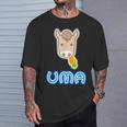 ウマ Uma 午年 ニンジン 蹄鉄【馬年】2026《干支 十二支》【どうぶつフレンズ】面白 かわいい キャラクター Tシャツ 彼への贈り物