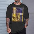 グスタフ・クリムト パラス・アテネ 2 アーティスト向け Tシャツ 彼への贈り物