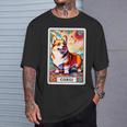 コーギー 面白いtシャツ 犬 タロット カード かわいい メンズ 子供 おもしろ 服 グッズ ネタ わんこ Tシャツ 彼への贈り物