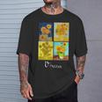 ゴッホの有名な芸術絵画 ひまわりvan Gogh Tシャツ 彼への贈り物