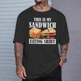 サンドイッチ服 This Is Myandwich Eating Tシャツ 彼への贈り物