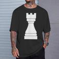 チェス、チェスの駒、ルーク、チェス愛好家、ギフト Chess Tシャツ 彼への贈り物