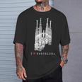 バルセロナ サグラダファミリア ヴィンテージ スパニッシュ I Love Barcelona Tシャツ 彼への贈り物