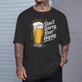 ビール ハッピー ビール好き Don't Worry Beer Happy Beer Drinker Tシャツ 彼への贈り物