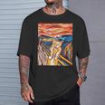ファニー タビーキャット 絵画 ムンクの叫び パロディ Tシャツ 彼への贈り物