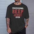 プロフェッショナル・ビーフ・ジャーキー・イーター 肉好き 長袖tシャツ Tシャツ 彼への贈り物